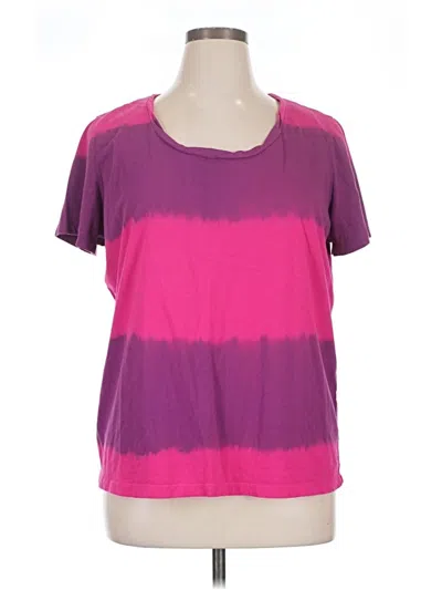 Pre-owned St. John's Bay Short Sleeve T-shirt In Purple