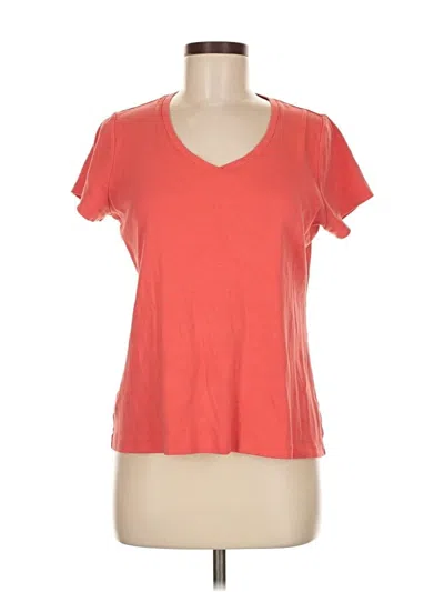 Pre-owned St. John's Bay Short Sleeve T-shirt In Red