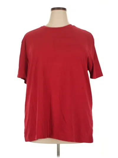 Pre-owned St. John's Bay Short Sleeve T-shirt In Red