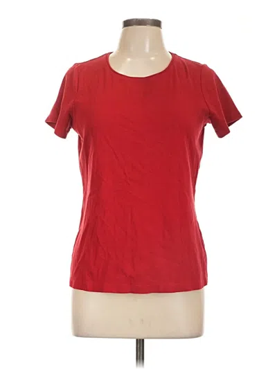 Pre-owned St. John's Bay Short Sleeve T-shirt In Red