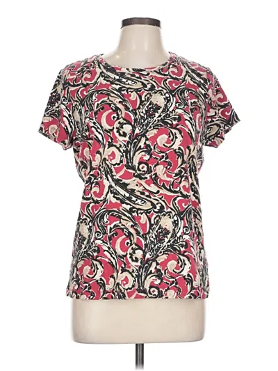 Pre-owned St. John's Bay Short Sleeve T-shirt In Red
