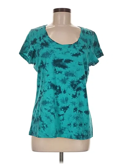 Pre-owned St. John's Bay Short Sleeve T-shirt In Teal