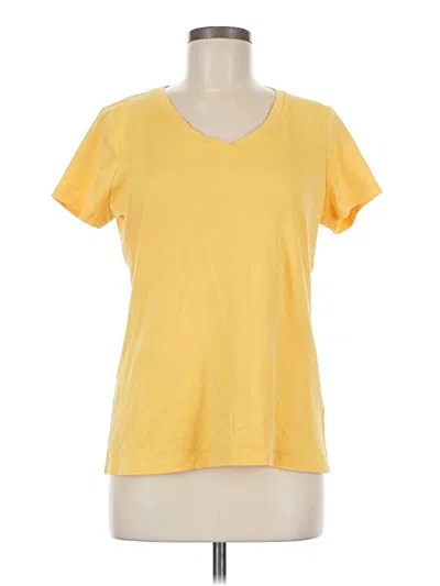 Pre-owned St. John's Bay Short Sleeve T-shirt In Yellow
