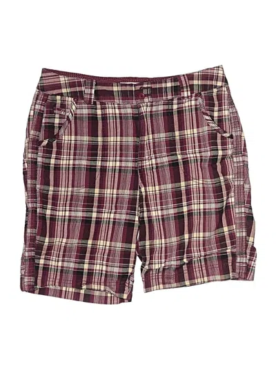 Pre-owned St. John's Bay Shorts In Burgundy