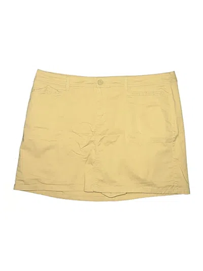 Pre-owned St. John's Bay Skort In Yellow