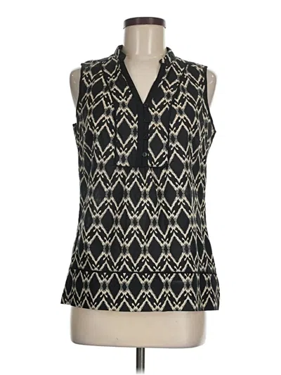 Pre-owned St. John's Bay Sleeveless Blouse In Black