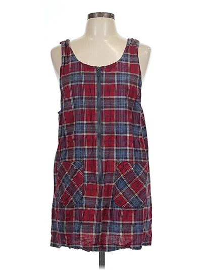 Pre-owned St. John's Bay Sleeveless Blouse In Burgundy