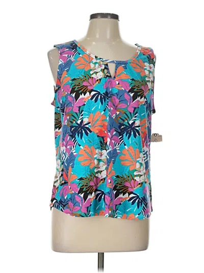 St. John's Bay Sleeveless Blouse In Teal