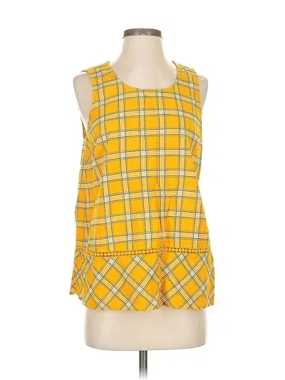 Pre-owned St. John's Bay Sleeveless Blouse In Yellow