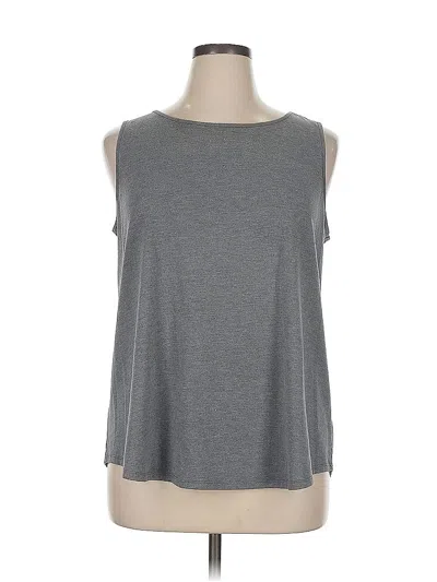 Pre-owned St. John's Bay Sleeveless T-shirt In Gray