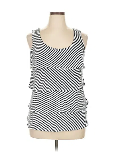 Pre-owned St. John's Bay Sleeveless Top Gray Halter Neckline Tops