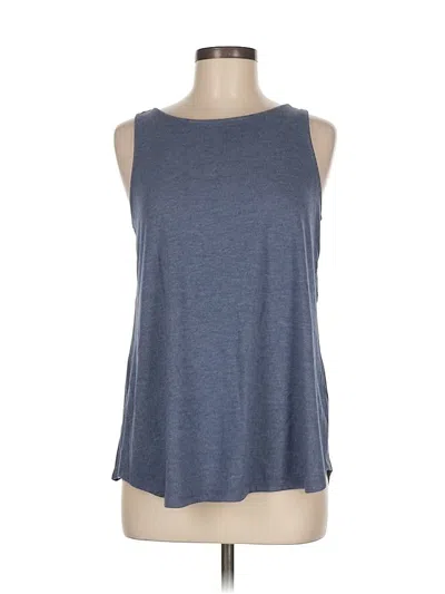 Pre-owned St. John's Bay Sleeveless Top Gray Halter Neckline Tops