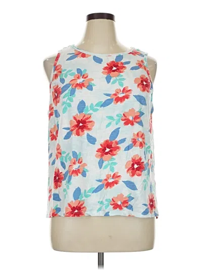 Pre-owned St. John's Bay Sleeveless T-shirt In Blue