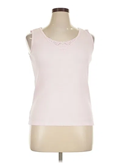 Pre-owned St. John's Bay Sleeveless T-shirt In Pink