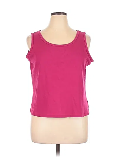 Pre-owned St. John's Bay Sleeveless T-shirt In Pink