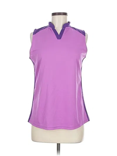 Pre-owned St. John's Bay Sleeveless T-shirt In Purple