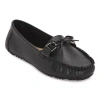 St. John's Bay Bossie Womens Moc Closed Toe Loafers In Black