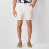 St. John's Bay Chambray Mens 8" Chino Short In White