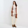 St. John's Bay Chenille Scarf In White