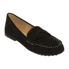 St. John's Bay Comox Womens Moc Loafers In Black