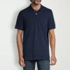 St. John's Bay Dexterity Premium Stretch Mens Classic Fit Easy-on + Easy-off Adaptive Short Sleeve P In Blue