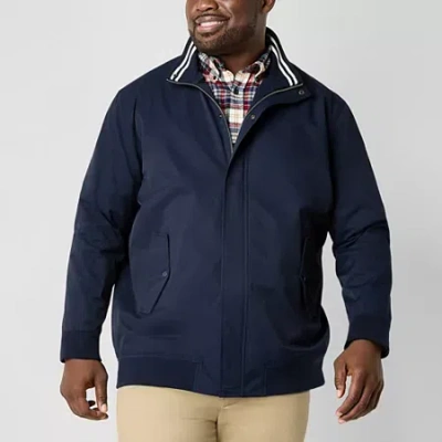 St. John's Bay Harrington Golf Mens Big And Tall Bomber Jacket In Black