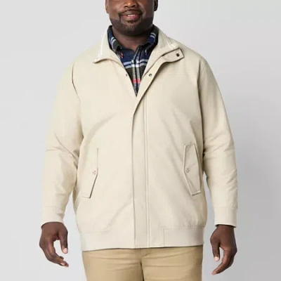 St. John's Bay Harrington Golf Mens Big And Tall Bomber Jacket In Gray
