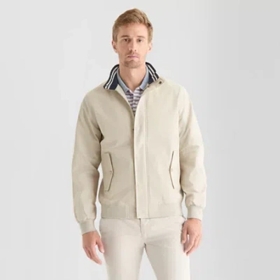 St. John's Bay Harrington Golf Mens Midweight Softshell Jacket In Neutral
