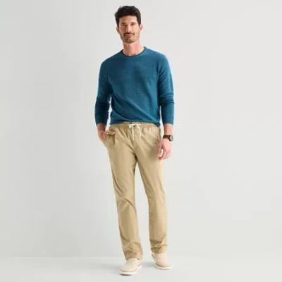 St. John's Bay Lightweight Pull On Mens Straight Fit Flat Front Pant In Gray