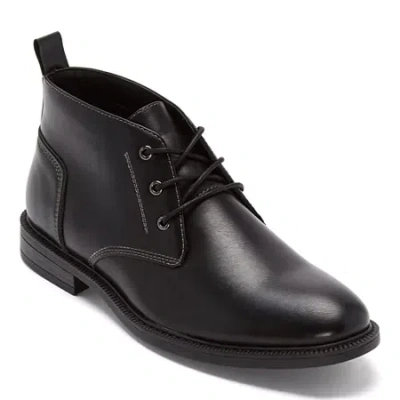 St. John's Bay Mens Acton Flat Heel Chukka Boots In Black