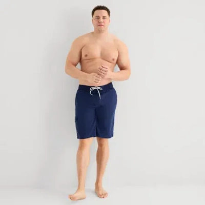 St. John's Bay Mens Big And Tall Swim Shorts In Blue
