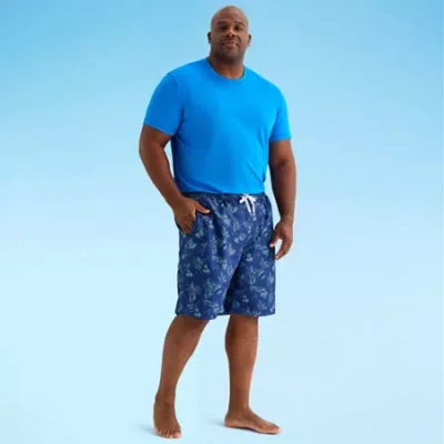 St. John's Bay Mens Big And Tall Swim Shorts In Blue