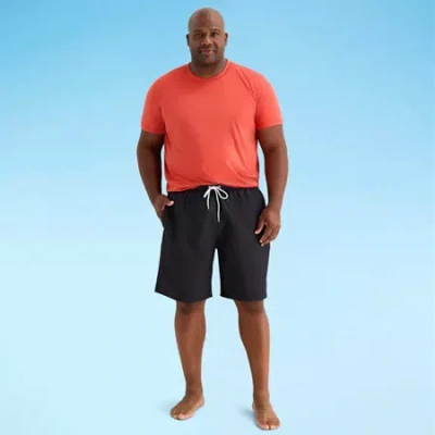St. John's Bay Mens Big And Tall Swim Trunks In Black