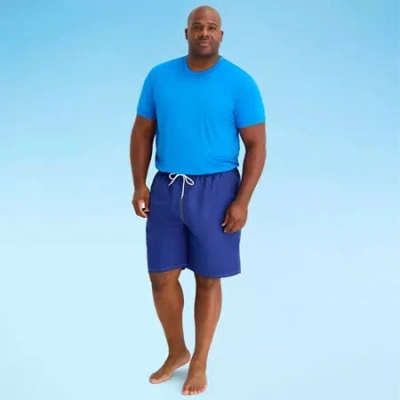 St. John's Bay Mens Big And Tall Swim Trunks In Blue