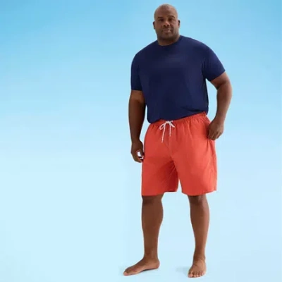 St. John's Bay Mens Big And Tall Swim Trunks In Red