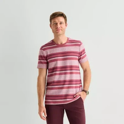St. John's Bay Mens Crew Neck Short Sleeve T-shirt In Red