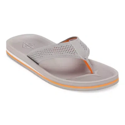 St. John's Bay Mens Cushioned Footbed Flip-flops In Gray