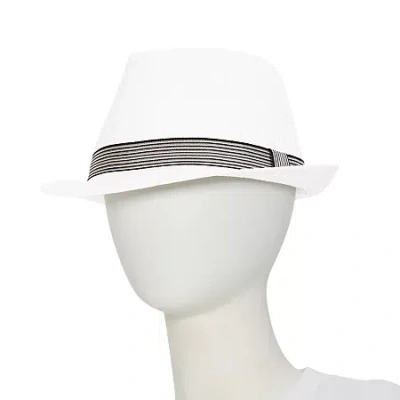 St. John's Bay Mens Fedora In White