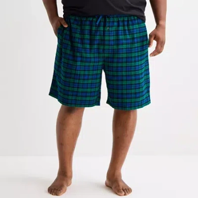 St. John's Bay Mens Flannel Big Pajama Shorts In Multi