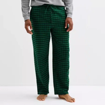 St. John's Bay Mens Flannel Pajama Pants In Green