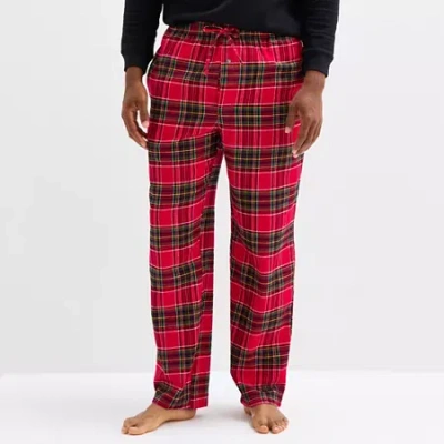 St. John's Bay Mens Flannel Pajama Pants In Red