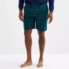 St. John's Bay Mens Flannel Pajama Shorts In Blue