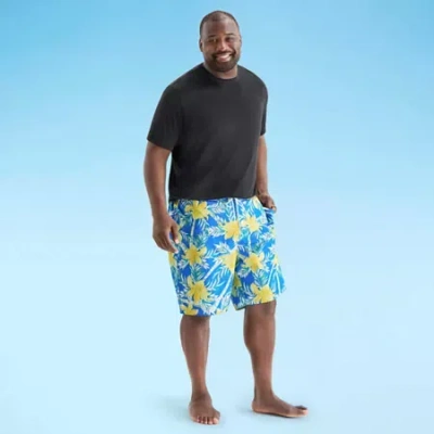 St. John's Bay Mens Floral Big And Tall Board Shorts In Multi