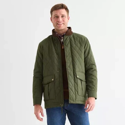 St. John's Bay Mens Heavyweight Work Jacket In Green