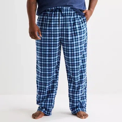 St. John's Bay Mens Microfleece Big And Tall Pajama Pants In Multi