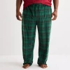 St. John's Bay Mens Microfleece Big And Tall Pajama Pants In Multi