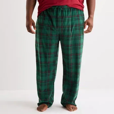 St. John's Bay Mens Microfleece Big And Tall Pajama Pants In Multi