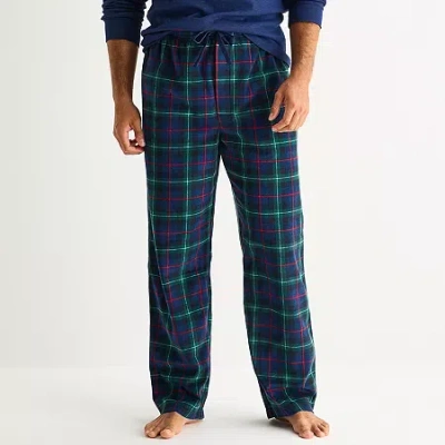 St. John's Bay Mens Microfleece Pajama Pants In Blue