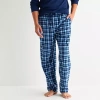 St. John's Bay Mens Microfleece Pajama Pants In Blue