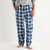 St. John's Bay Mens Microfleece Pajama Pants In Blue